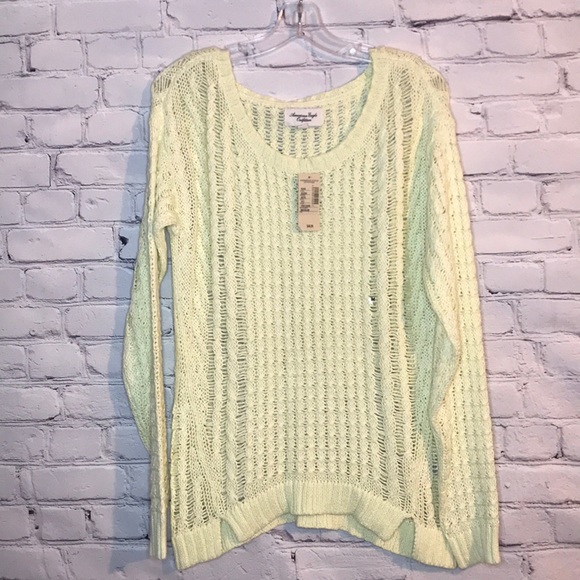 American Eagle Outfitters Sweaters - NWT American Eagle M Neon Green Knitted Sweater